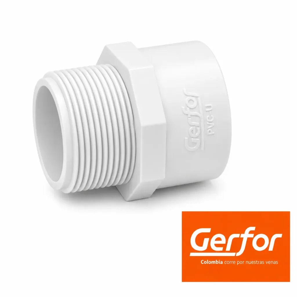 [24] ADAPTADOR MACHO 1 1/4 PRESION GERFOR (100523)