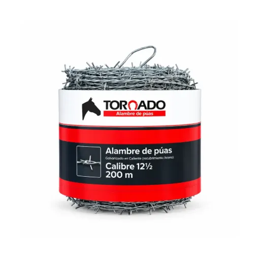 [2326] ALAMBRE DE PUAS TORNADO CALIBRE 12.5X200 MTS (5605125200)