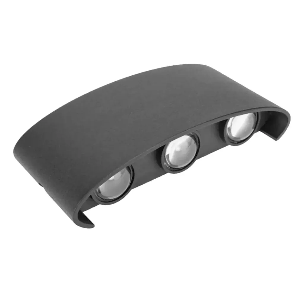 APLIQUE LED UP&DOWN 6W ABS NEGRO/3000K MERCURY (IDL163)