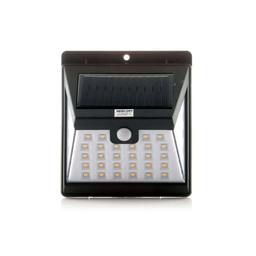 APLIQUE PARED SOLAR LED 2W 3000K IP44 CON SENSOR (ISL13)
