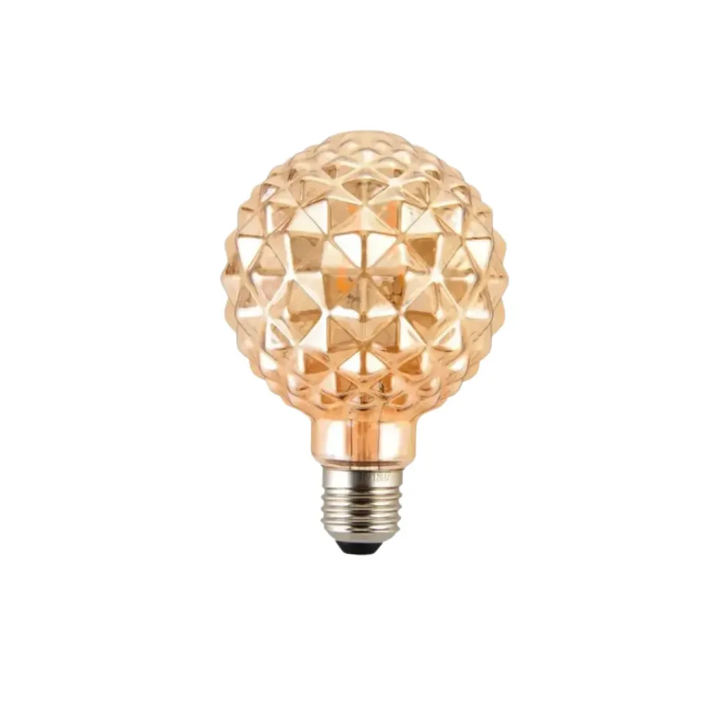 [2185] BOMBILLO LED FILAMENTO 4W BALLOON95MM AMBAR (IBL98)