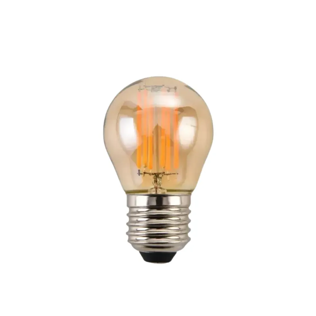 [2431] BOMBILLO LED FILAMENTO G45 PIN PON 4W 2700K 120V E27 (IBL24)
