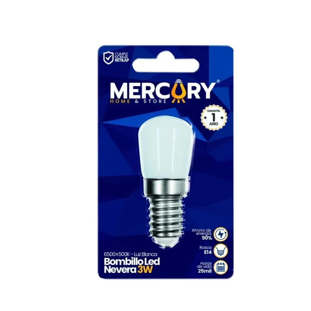 [1188] BOMBILLO LED NEVERA-PERFUME 3W MERCURY (IBL56)