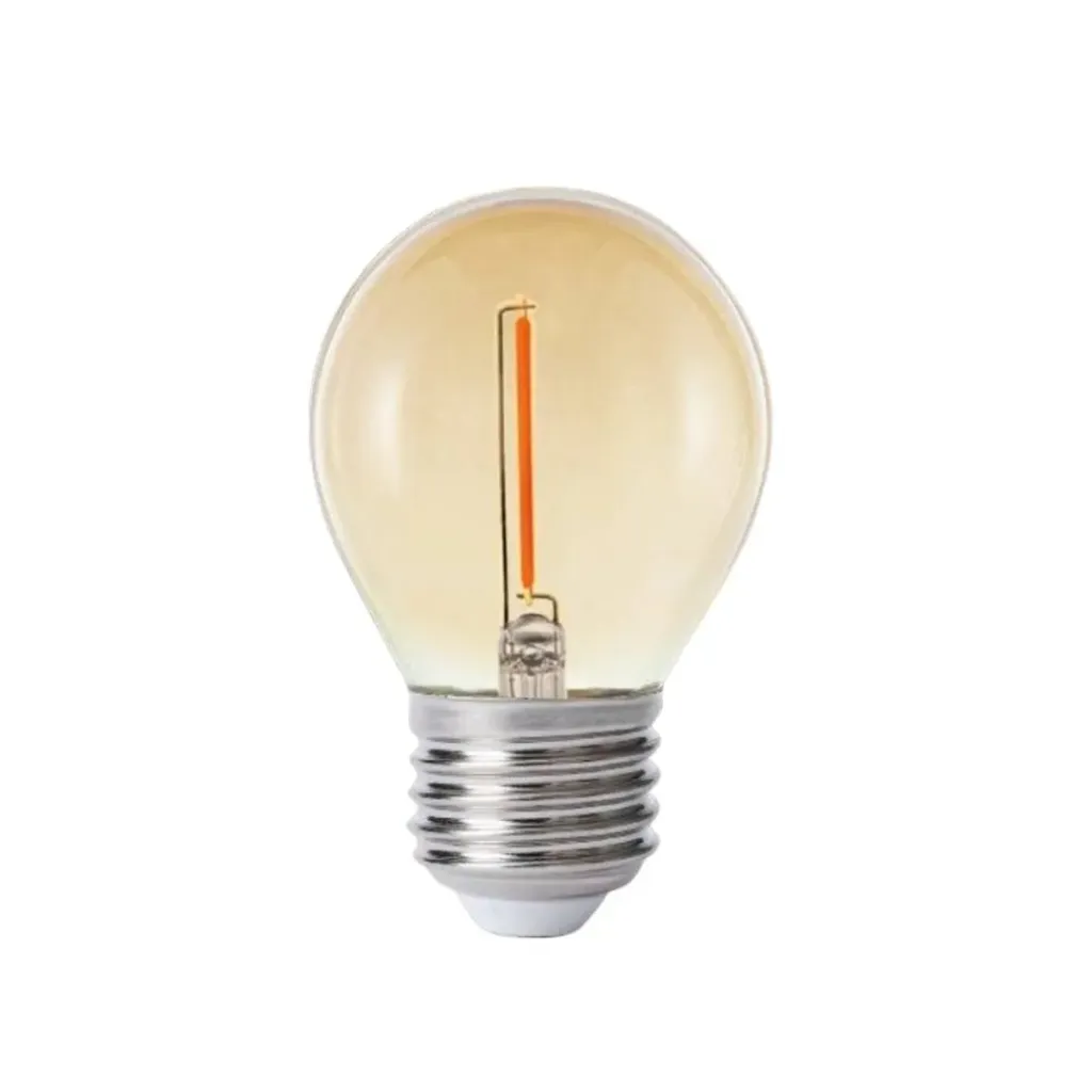 [2682] BOMBILLO LED TITANIUM FILAMENTO G45 1W E27 2700K (TTA203)