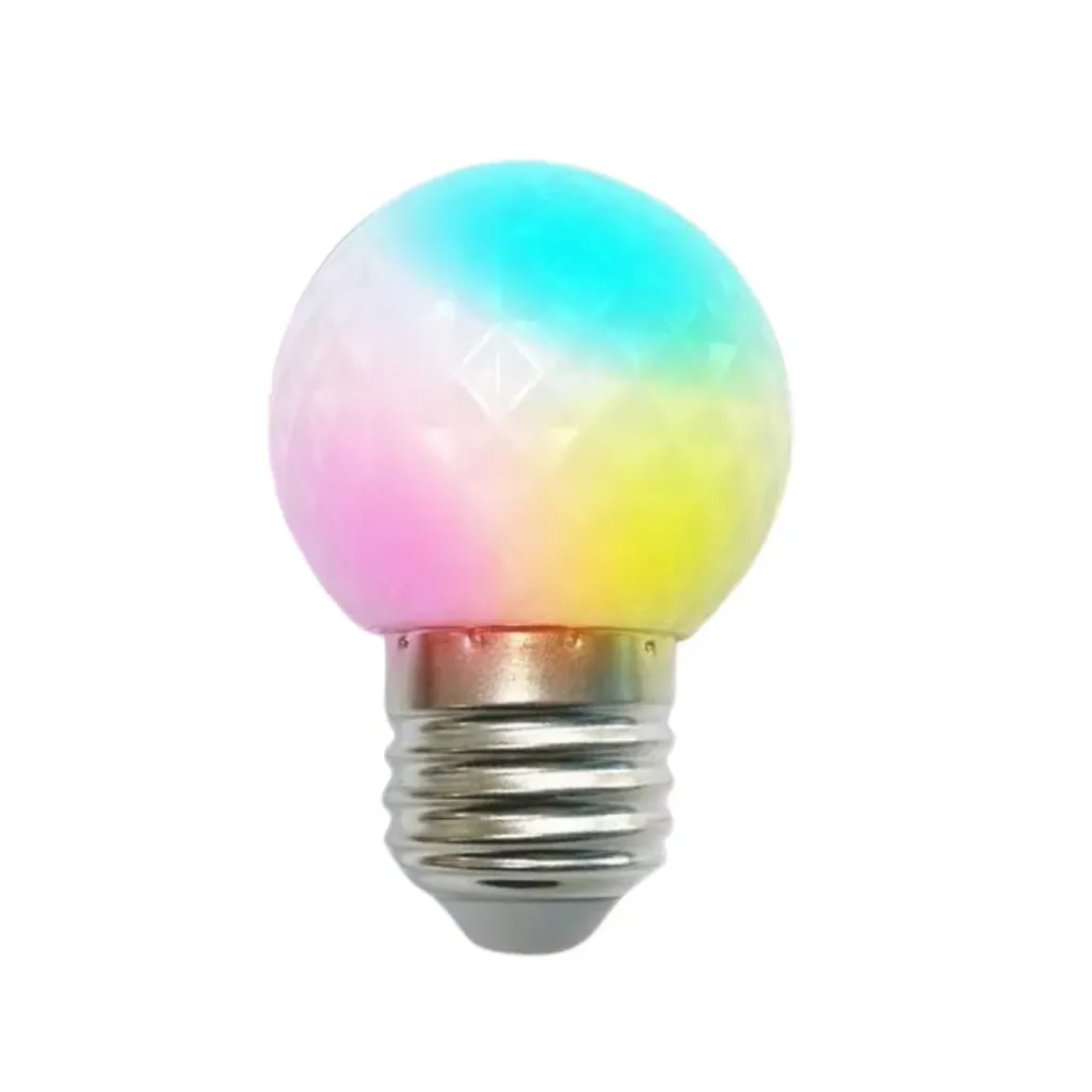 [2681] BOMBILLO LED TITANIUM PIN PON 1W E27 RGB CLEAR (TTA202)