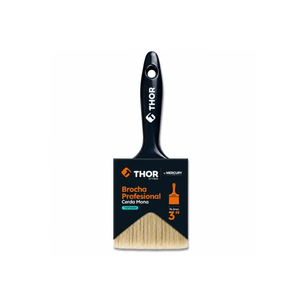 BROCHA BASIC CERDA MONA 3'' MANGO PLÁSTICO THOR(THPIN304)