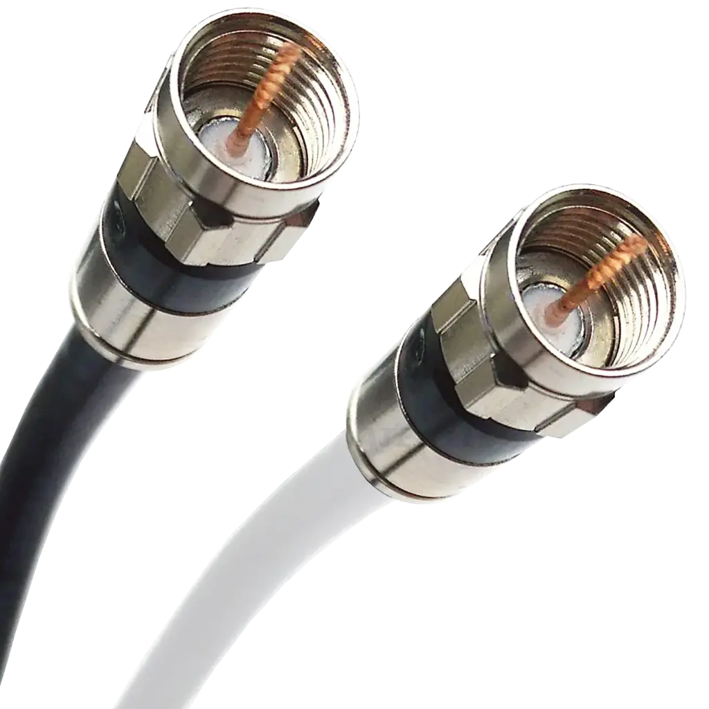 CABLE COAXIAL NEGRO RG6-U 95% MERCURY FINO CARRETA EN MADERA (ECA06)