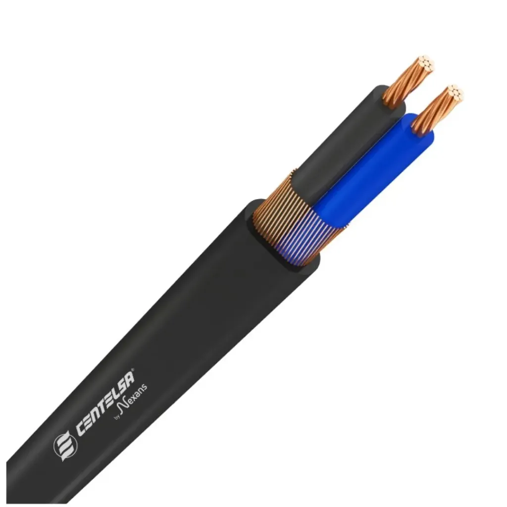 [2553] CABLE CONCENTRICO BIFASICO 2X8+8 CENTELSA XLPE PLANO (02THCAF208+8)