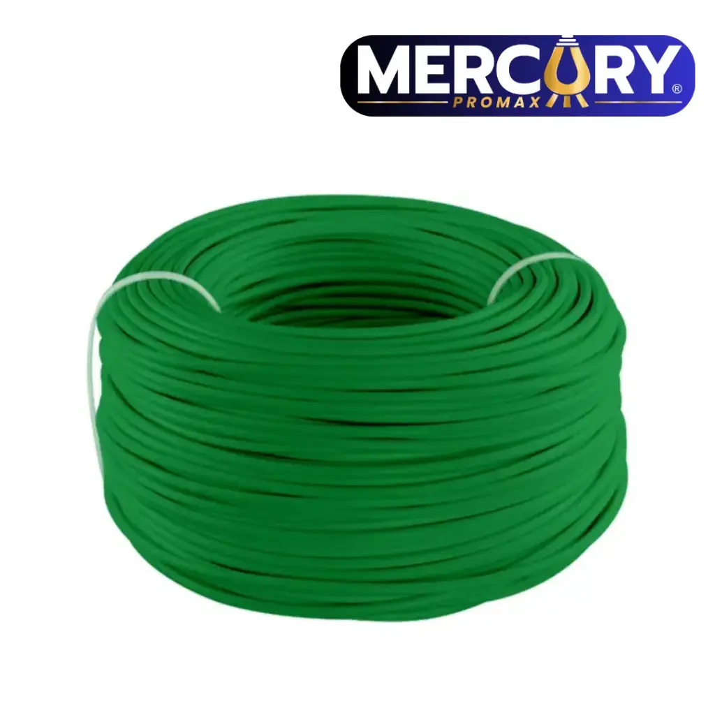 [3223] CABLE VERDE MERCURY THHN 12AWG BIMETALICO (CU-CLAD AL) ROLLO X 100M (ECE23)