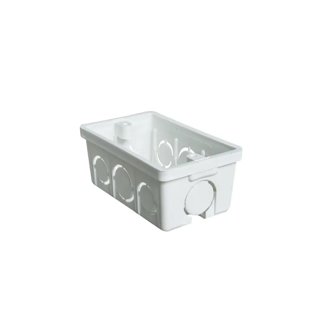 [673] CAJA 2X4 PLASTICA BLANCA APILABLE INDUMA (T1202-0064)