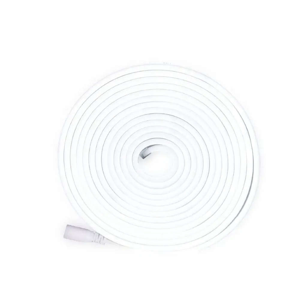 [2100] CINTA LED NEON FLEX 12V ROLLO X 5M BLANCA 6500K (ICL105)