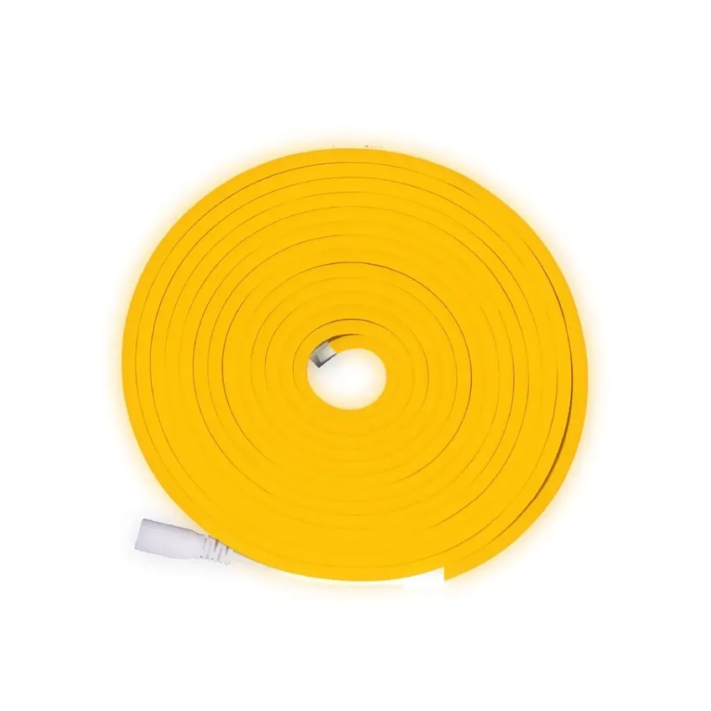 [2394] CINTA LED NEON FLEX 12V ROLLO X 5M DORADA (ICL113)