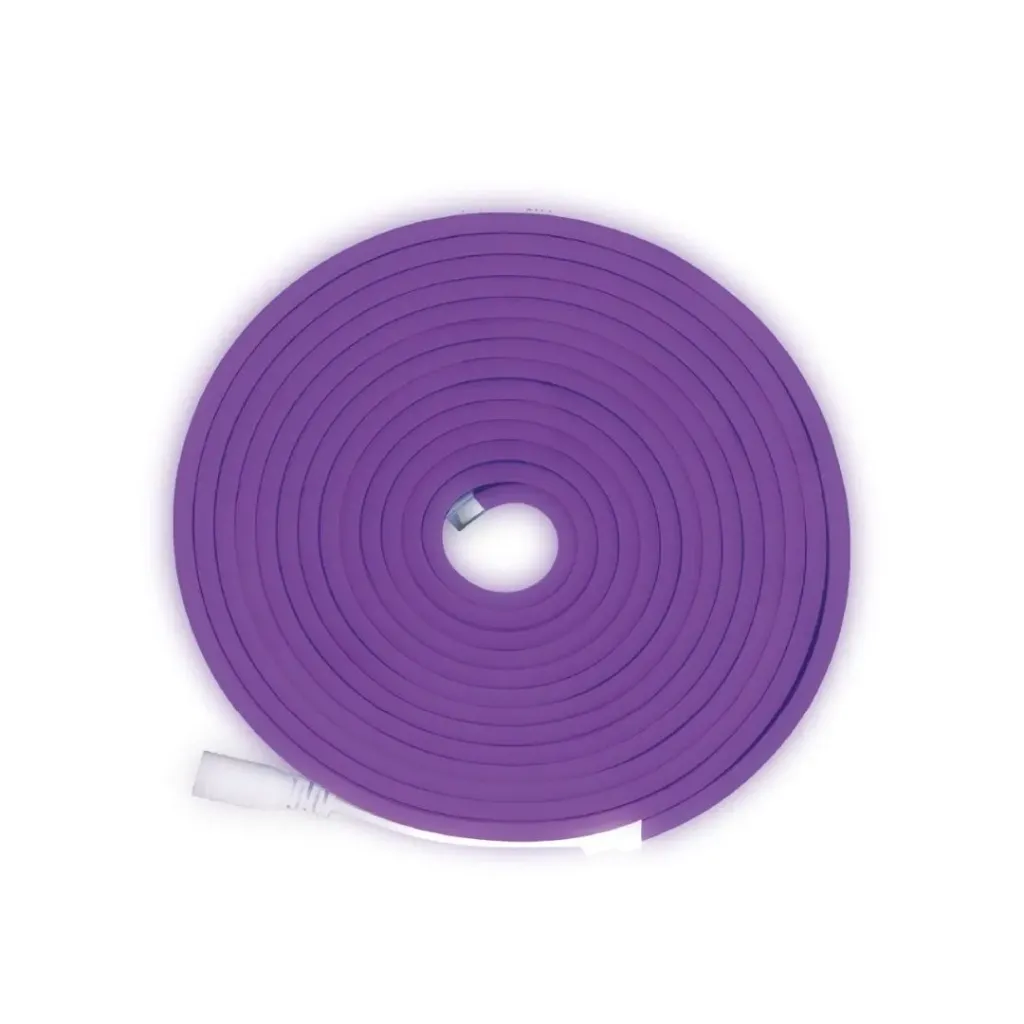 [2392] CINTA LED NEON FLEX 12V ROLLO X 5M PURPURA (ICL110)