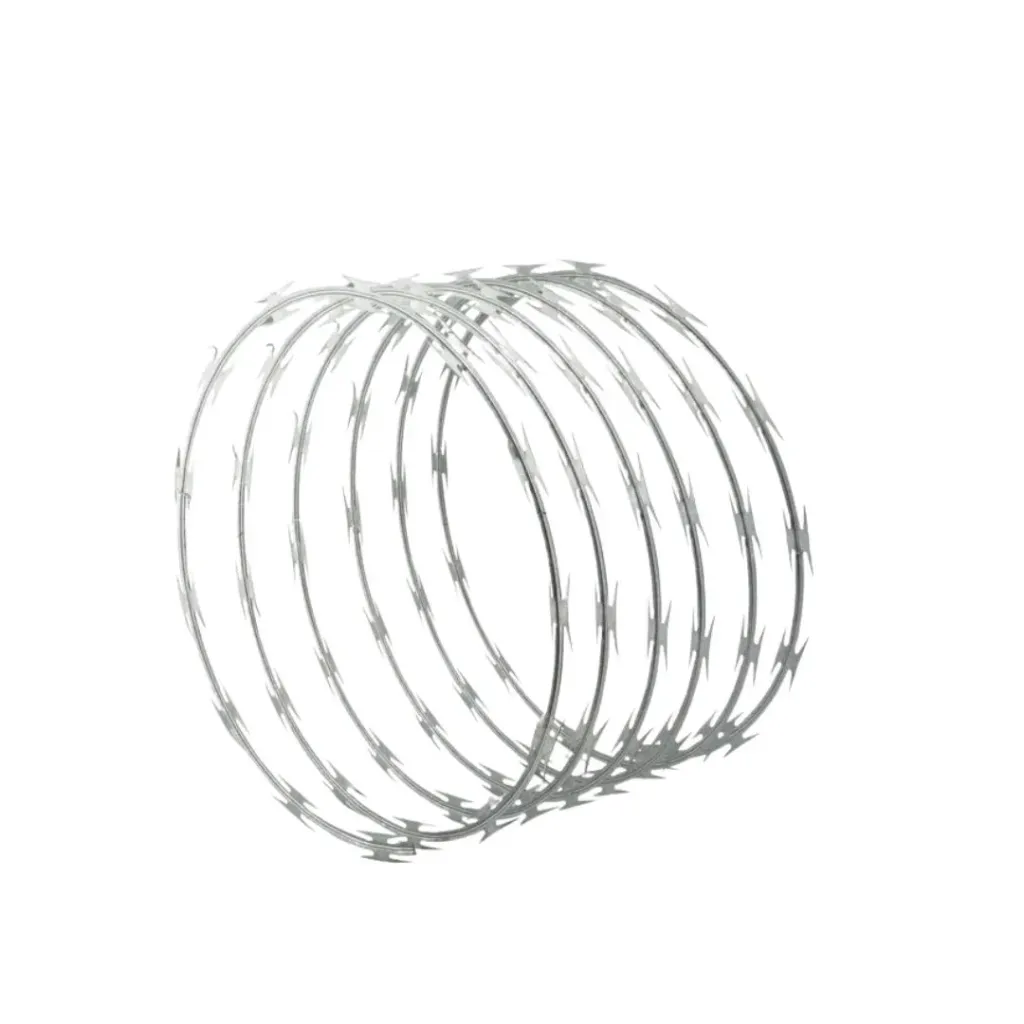 CONCERTINA ALAMBRE D/SEG 0.6MM PLATINA X33 CIR DE 4.5 MTRS APROX (GER2T)