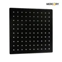 DUCHA AGUA FRIA CUADRADA 8" NEGRO MATE MERCURY(FGR22)