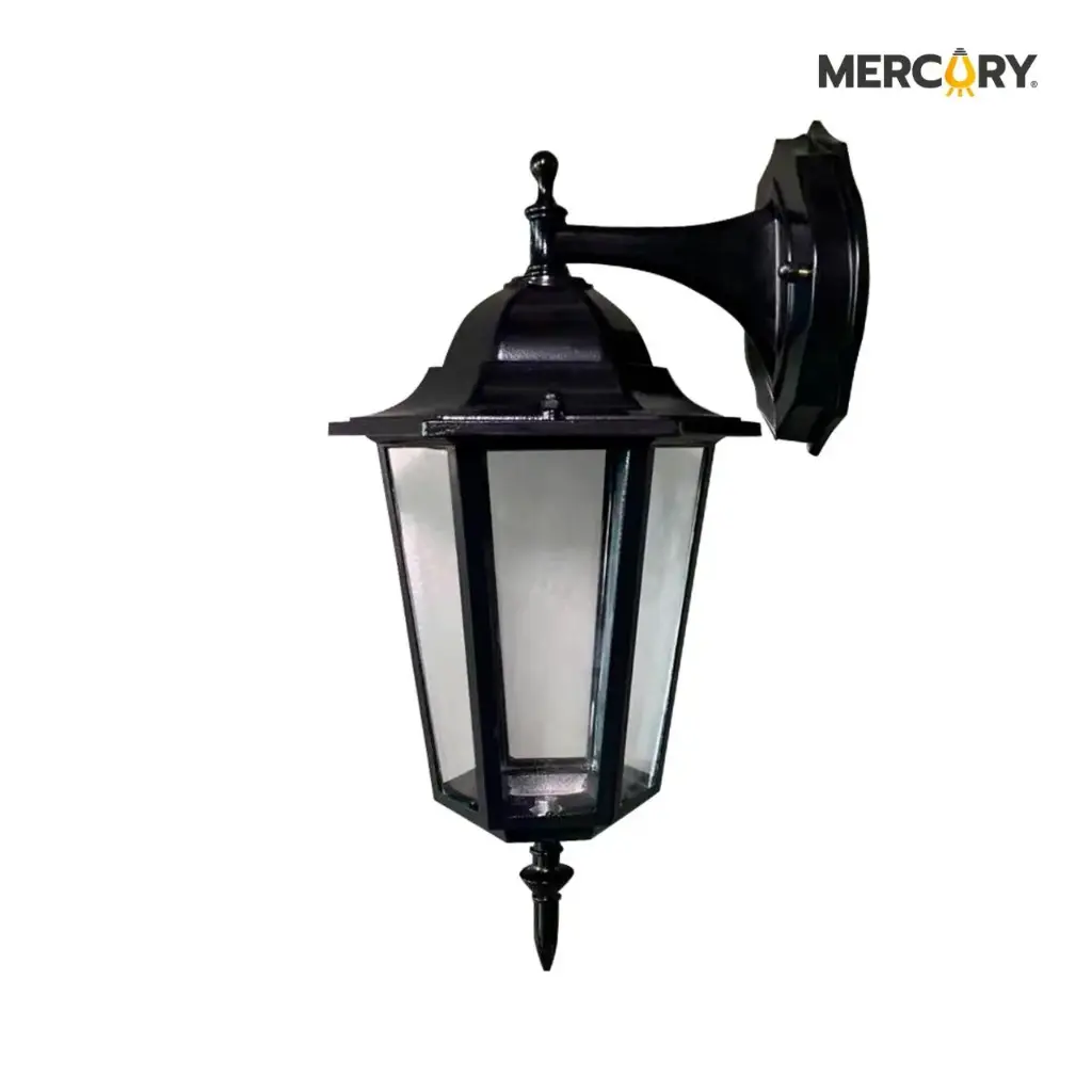 FAROL NEGRO BASE E27 ALUM/MOD03 16X20X37CM (IDL92)