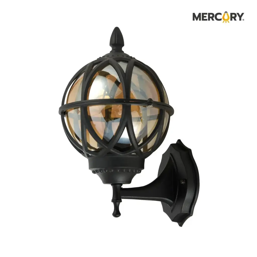 FAROL NEGRO BASE E27 ALUM/MOD05 20X18X28CM (IDL104)