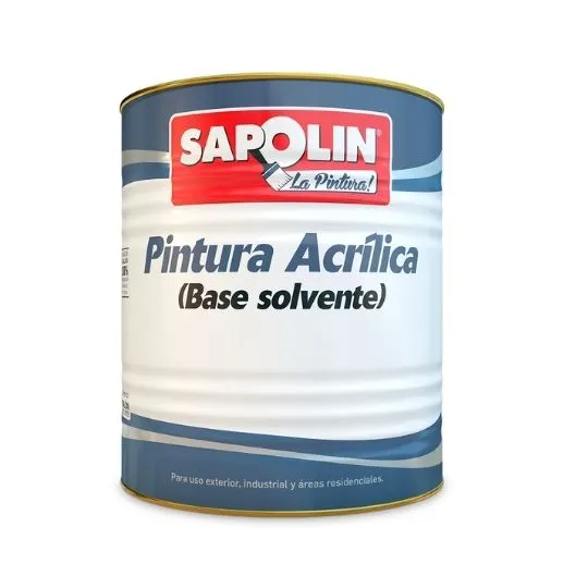 GALON PINTURA ACRILICA ROJA BRILLANTE SAPOLIN (34216R57)