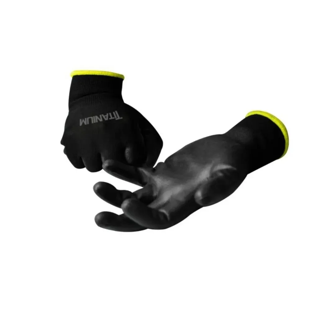 [1433] GUANTE NITRILO REFORZADO ALTA CALIDAD NEGRO ROJO TALLA 7 (FSI11)
