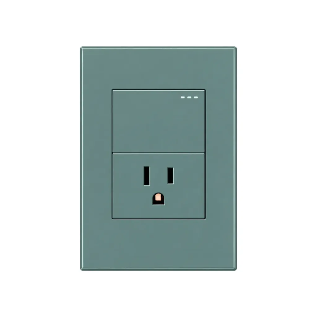 [2288] INTERRUPTOR + TOMA SILVER LUXURY (ETI117)