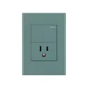 INTERRUPTOR + TOMA SILVER LUXURY (ETI117)