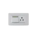 INTERRUPTOR + TOMA MERCURY BLANCO 118Z-07(ETI12)