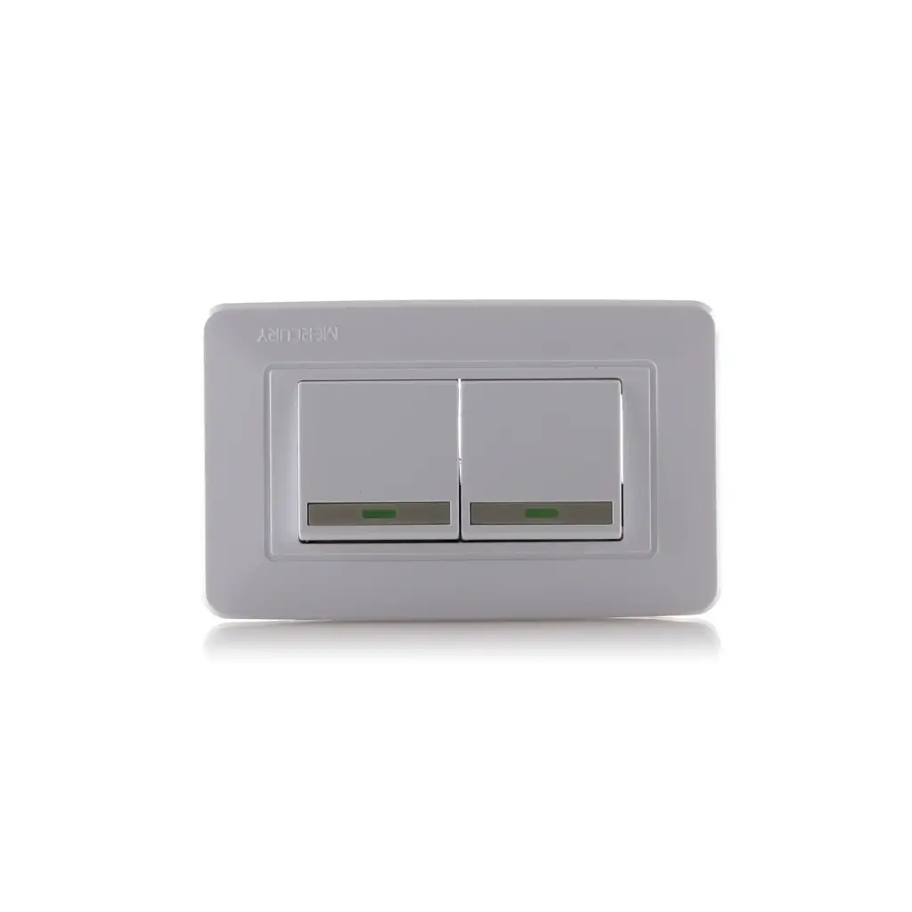INTERRUPTOR DOBLE CONMUTABLE MERCURY BLANCO 118Z-02(ETI09)