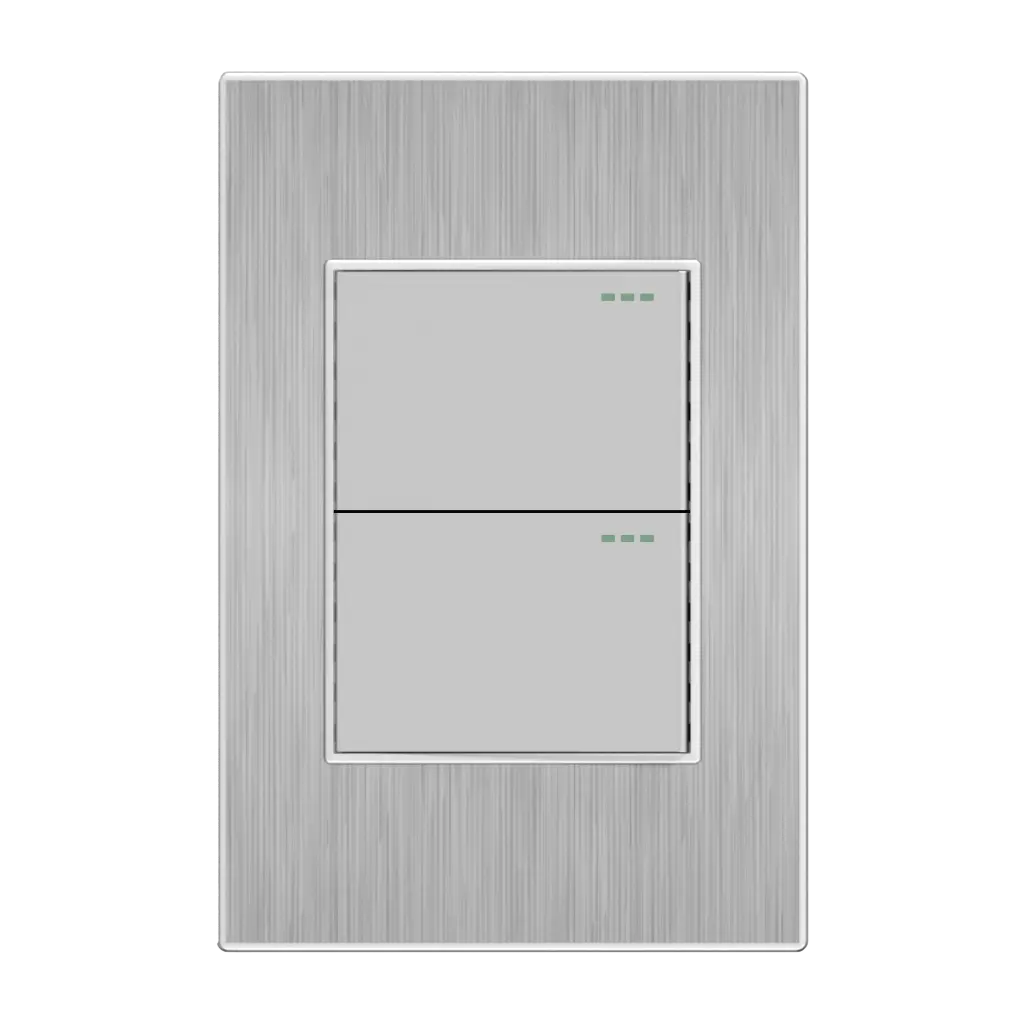 [1614] INTERRUPTOR DOBLE CONMUTABLE MERCURY STAINLESS (ETI44)