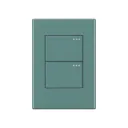 INTERRUPTOR DOBLE CONMUTABLE SILVER LUXURY (ETI114)