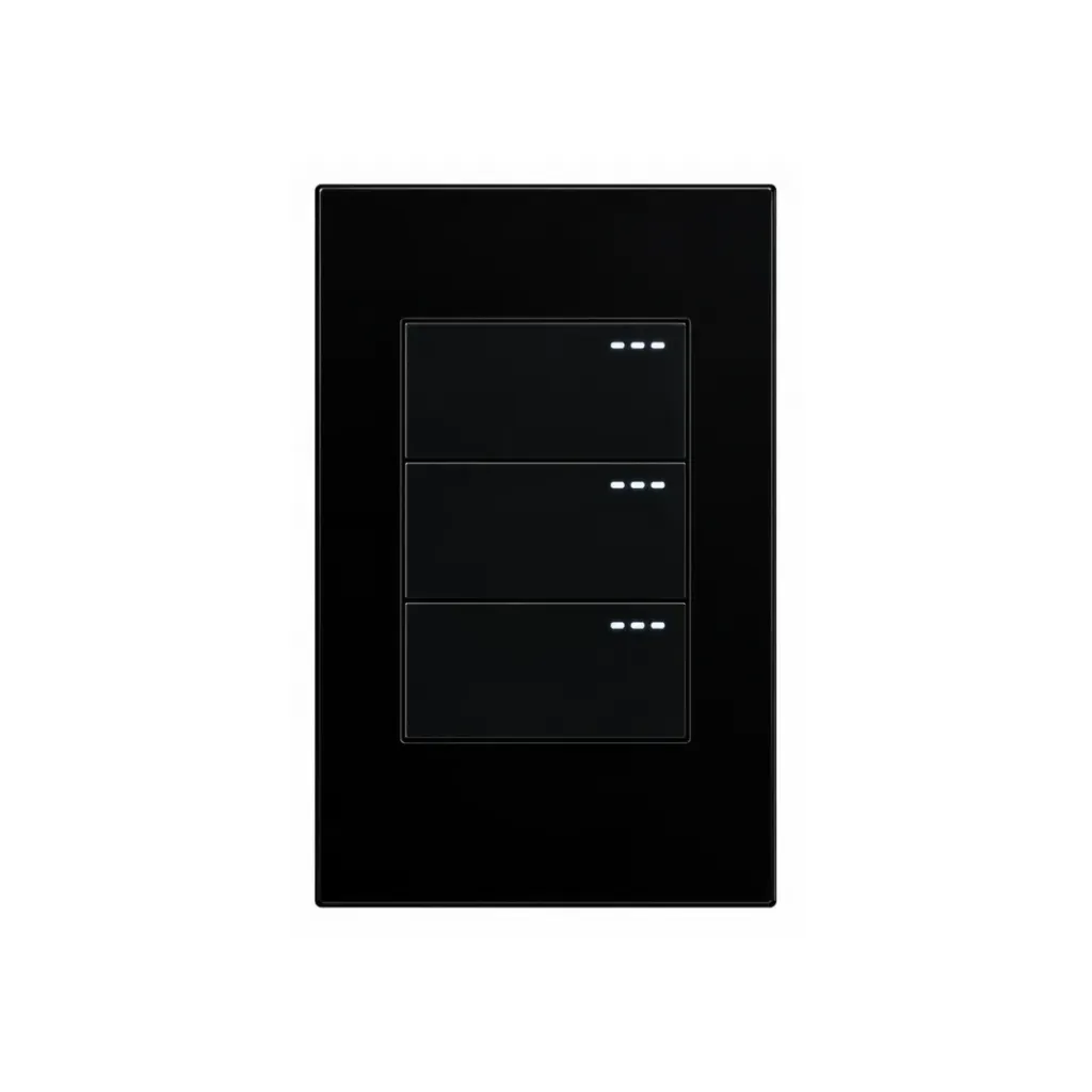 [2291] INTERRUPTOR TRIPLE CONMUTABLE BLACK LUXURY (ETI102)