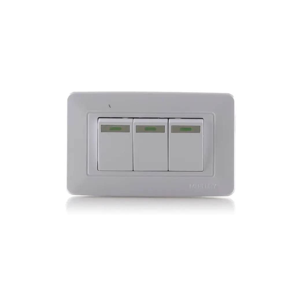 INTERRUPTOR TRIPLE CONMUTABLE MERCURY BLANCO 118Z-03(ETI10)