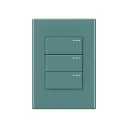 INTERRUPTOR TRIPLE CONMUTABLE SILVER LUXURY (ETI115)