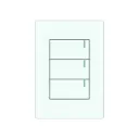 INTERRUPTOR TRIPLE CONMUTABLE WHITE LUXURY (ETI89)
