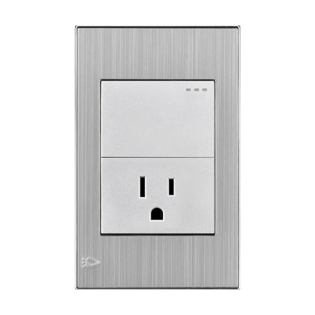 [2022] INTERRUPTOR+TOMA MERCURY STAINLESS (ETI47)