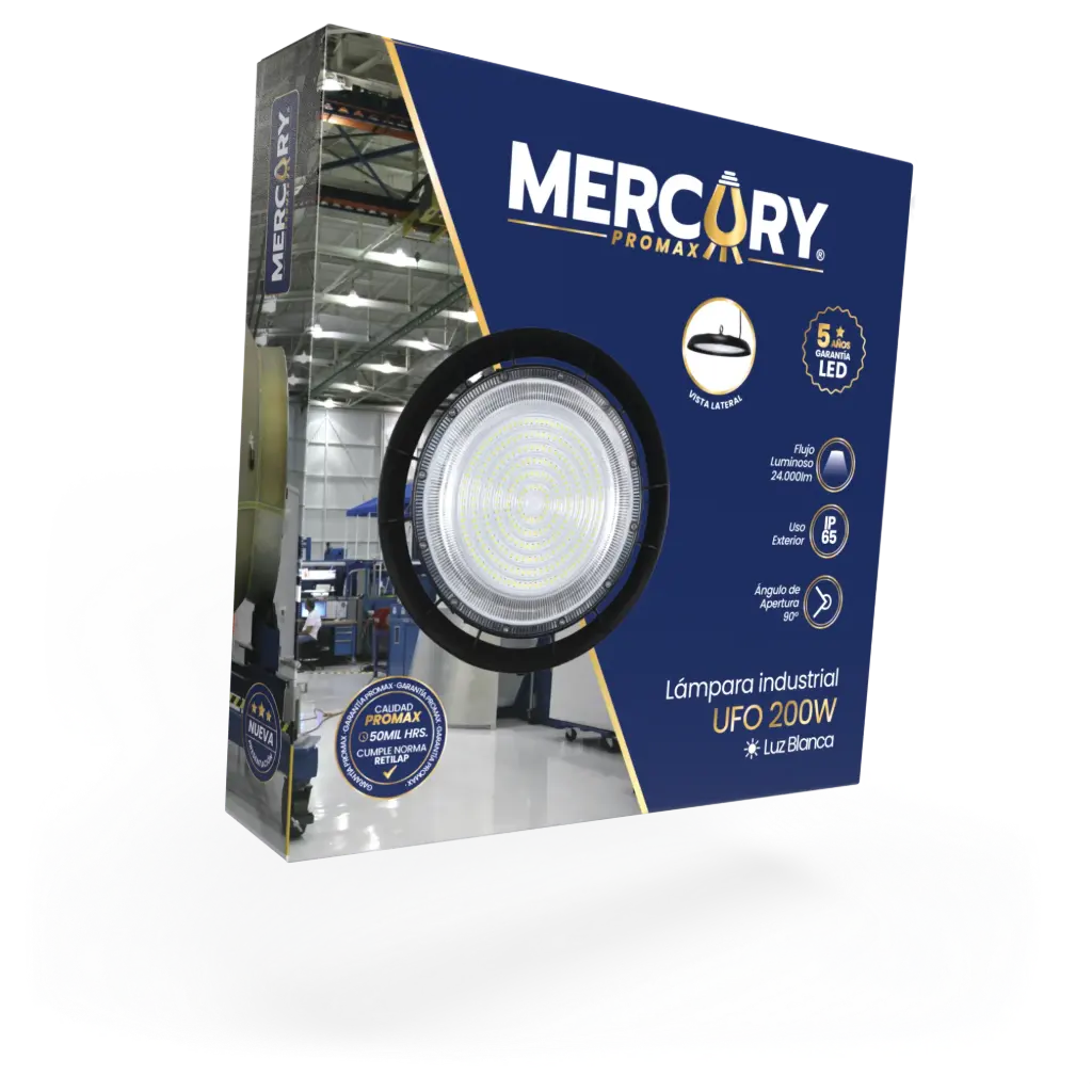 LAMPARA INDUSTRIAL UFO 300W MERCURY (IRL88)