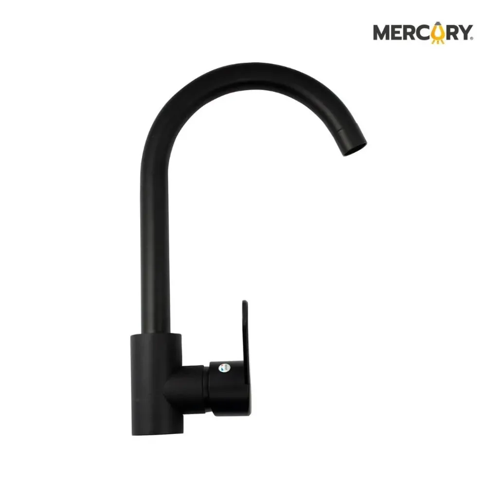 LLAVE LAVAPLATOS MONOCONTROL MESON LUXURY NEGRO MATE PALANCA MOD2 MERCURY (FGR56)