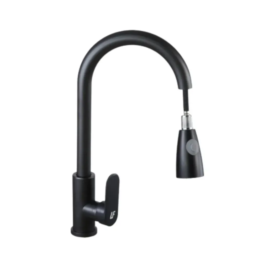LLAVE LAVAPLATOS MONOCONTROL FIJA NEGRA UNIFER (1620235)