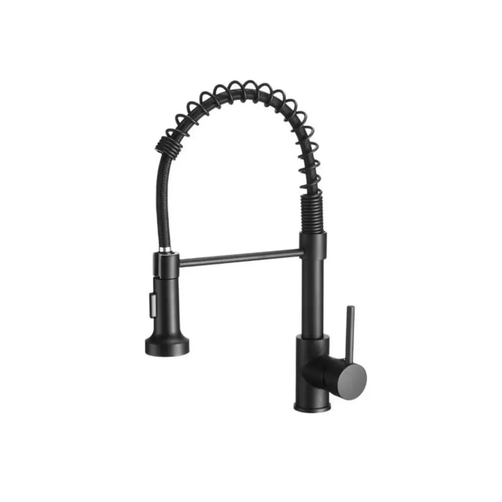 LLAVE LAVAPLATOS MONOCONTROL FLEXIBLE CON EXTENSOR NEGRA UNIFER (1620230)