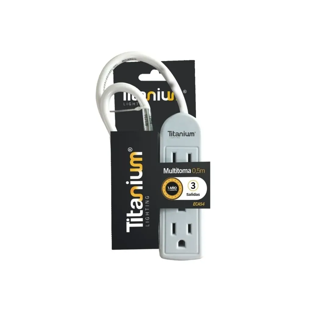 [1579] MULTITOMA 3 SALIDAS 0.5M CABLE TITANIUM (ECA54)