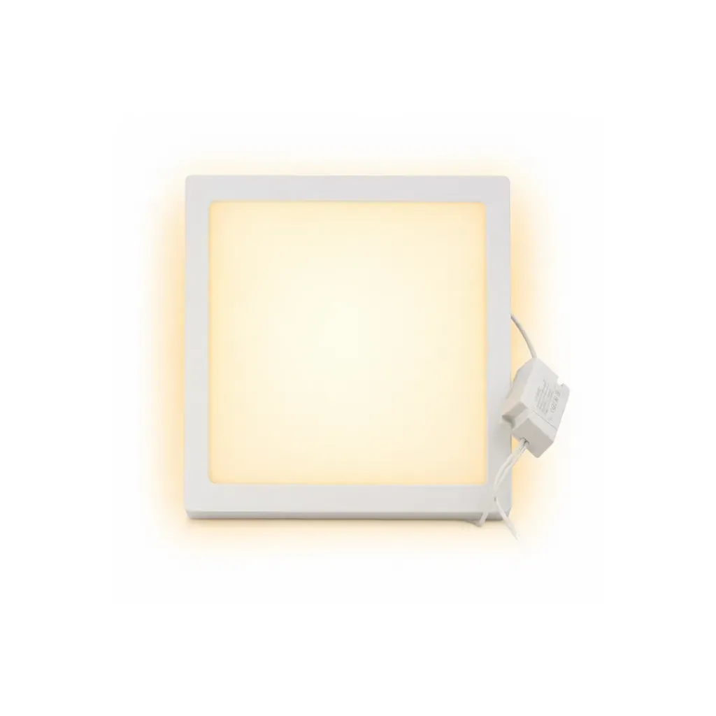 [2932] PANEL LED SOBREPONER 6W 4" LUZ CALIDA 3000K CUADRADO (IPL52)