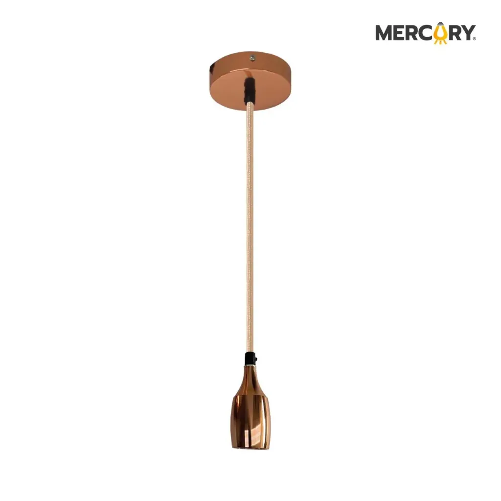[2143] PORTALAMPARA PENDANT WINECUP/COBRE E27/BASE (IDL101)