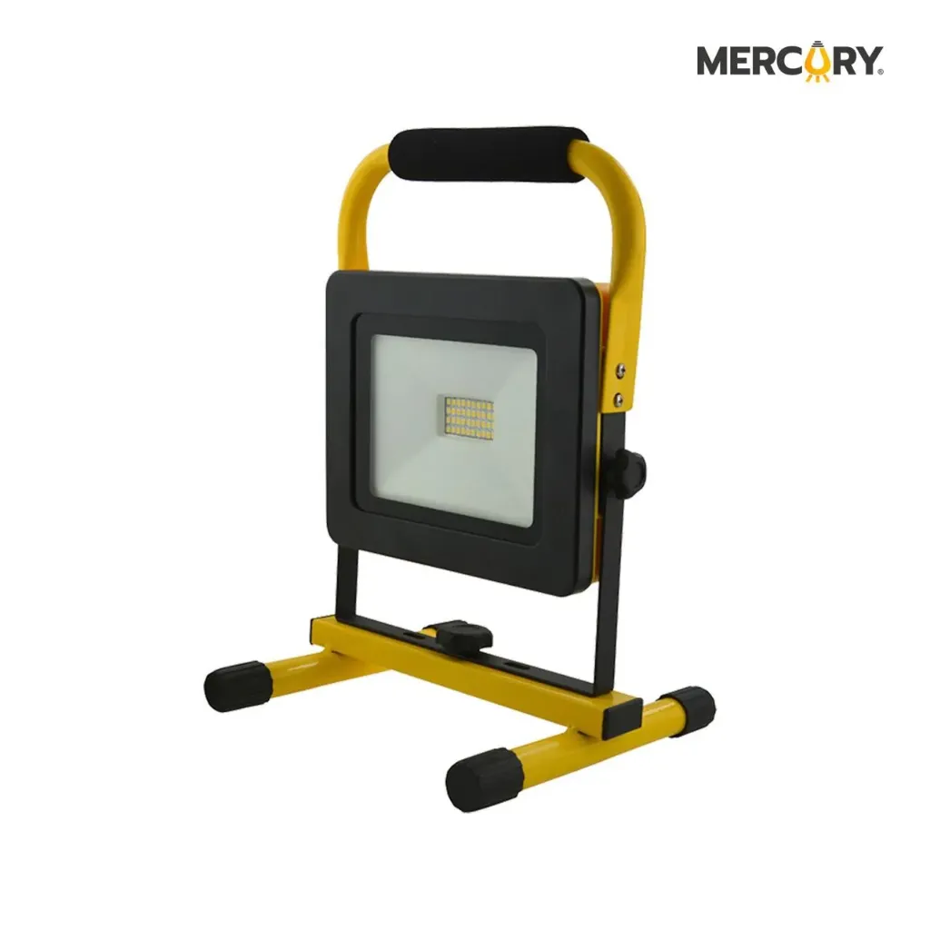 [2375] REFLECTOR LED EMERGENCIA 30W 6500K BRAZO/BASE AMARILLO (ILE13)