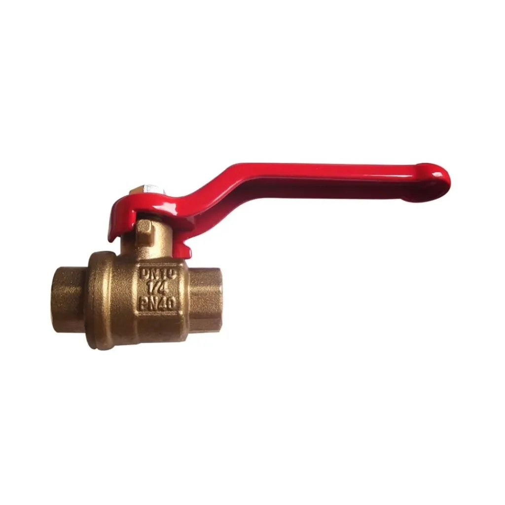 REGISTRO PASO 3/4 BRONCE PALANCA ROJA ()