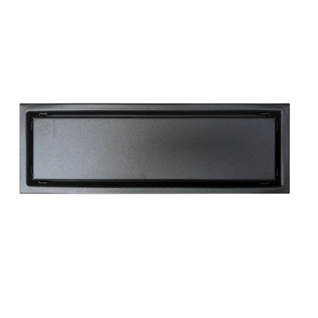 REJILLA PISO 4X3/8X12CM ACERO INOXIDABLE NEGRA ANTIOLOR (REJ801)