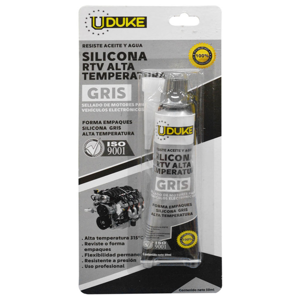 [1992] SILICONA 50 GRAMOS ALTA TEMPERATURA GRIS U DUKE (HT80124)