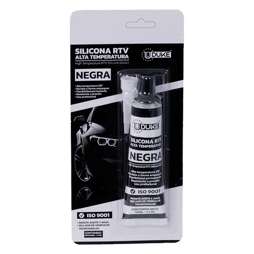 [810] SILICONA 50 GRAMOS ALTA TEMPERATURA NEGRA UDUKE (HT80125)