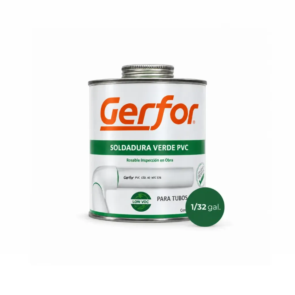 SOLDADURA 1/32 PVC VERDE LOW LOC GERFOR (101045)
