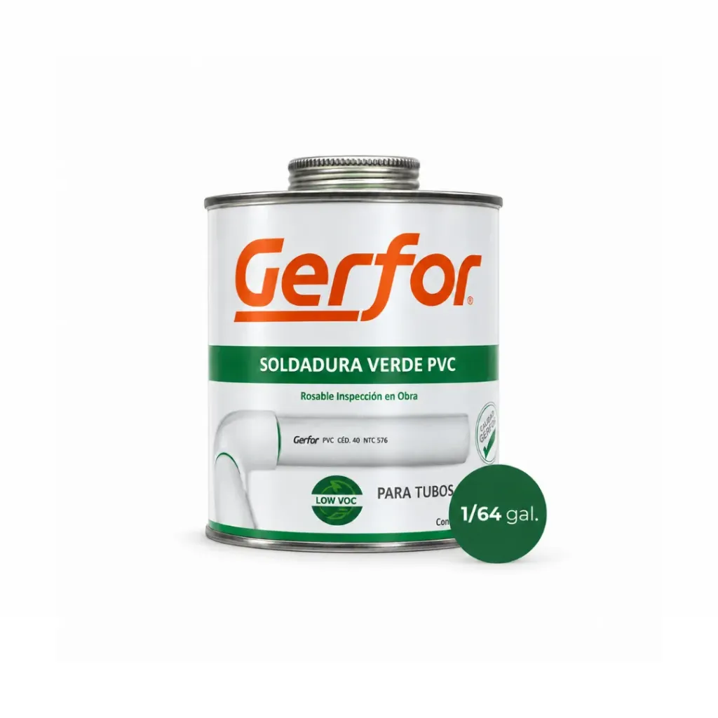 SOLDADURA 1/64 PVC VERDE LOW LOC GERFOR (101046)