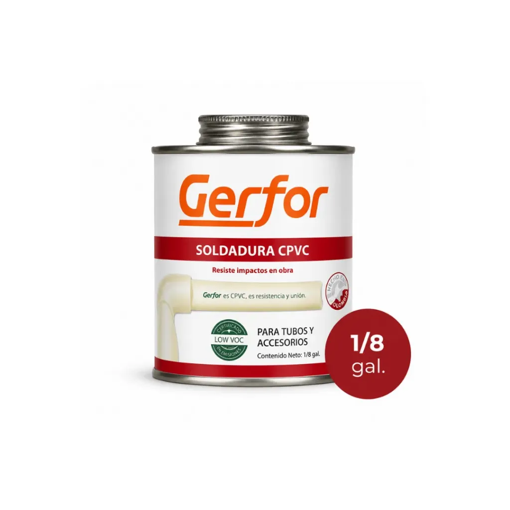 SOLDADURA GERFOR CPVC 1/8 GALON(101035)