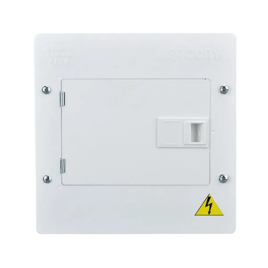 [1546] TABLERO BIFASICO CU PROMAX 8P TAPA/PUERTA METALICA INDUSTRIAL BARRAJE 100% COBRE MERCURY(EBM77)